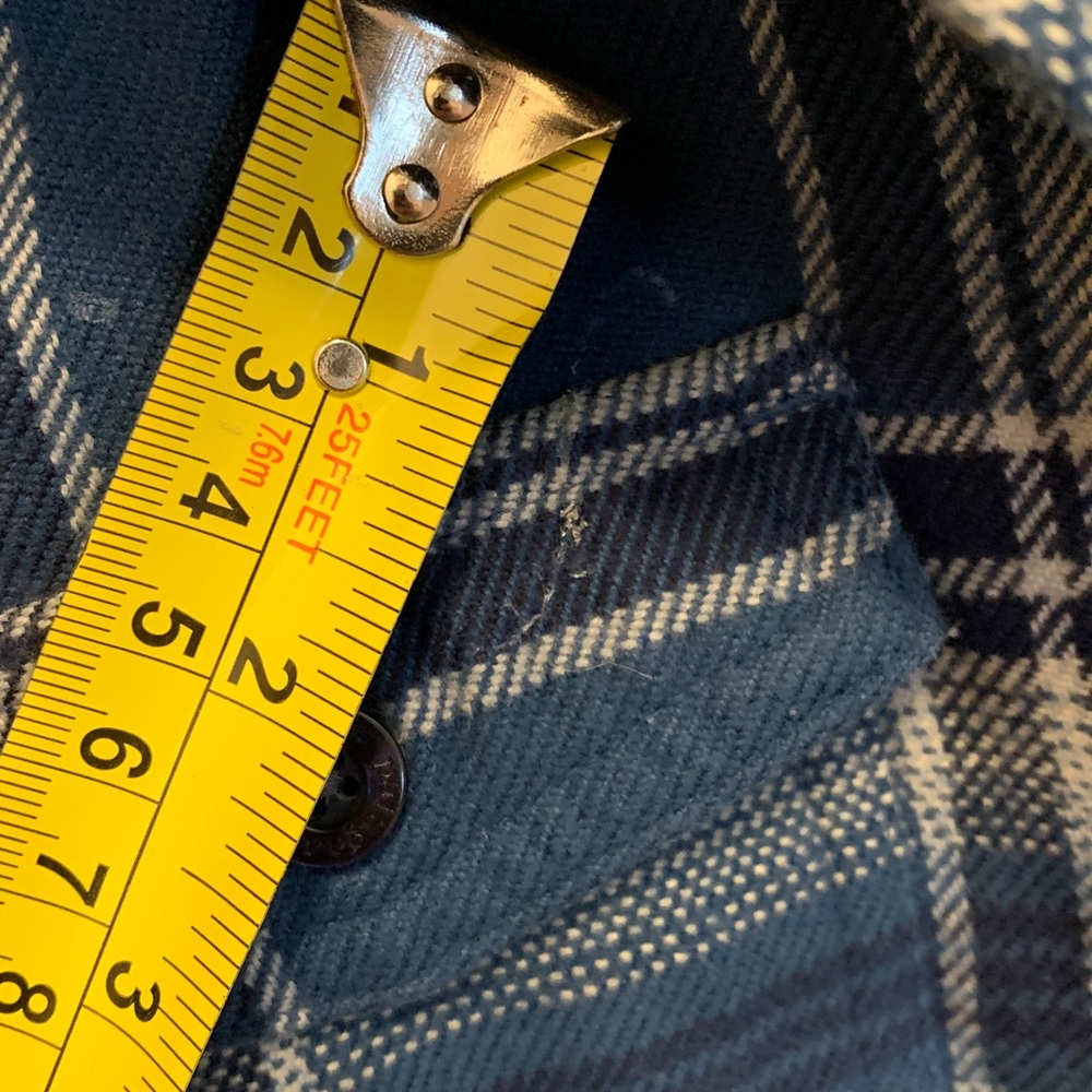 Patagonia Women’s Blue Plaid Fjord Flannel Size 8 - Picture 6 of 7
